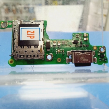 Плата дополнительная Tecno Spark 20 Pro+ с разъемом зарядки, Sim-карты и микрофоном, оригинал