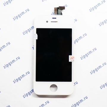 Дисплей iPhone 4 в сборе с тачскрином (белый) AAA