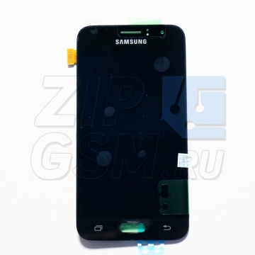 Дисплей Samsung SM-J120F/DS Galaxy J1 (2016) в сборе с тачскрином (черный) оригинал АСЦ p/n GH97-18224C