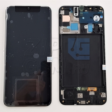 Дисплей Samsung SM-A505F Galaxy A50 в сборе с тачскрином (черный) оригинал АСЦ p/n GH82-19204A