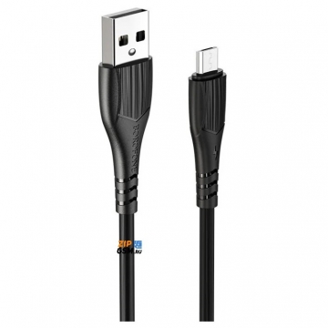 Кабель USB - micro USB BOROFONE BX37 Wieldy (1м 2.4A PVC) черный