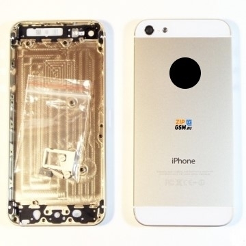 Задняя крышка корпуса iPhone 5 (золото) AAA