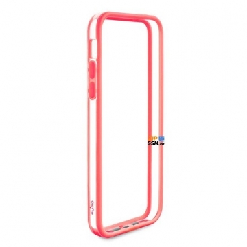 Бампер iPhone 5C ACQUA (розовый/прозрачный)