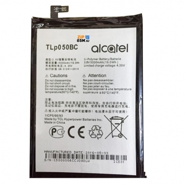 Аккумулятор Alcatel OT-5023F Pixi 4 Plus Power 5000mAh (TLp050BC), оригинал АСЦ p/n CAC5000006CC