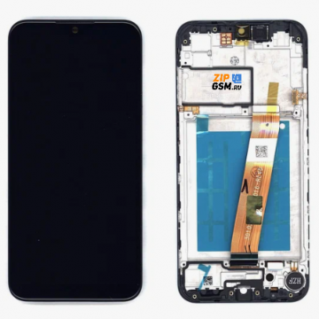 Дисплей Samsung SM-A015 Galaxy A01 (2019) в сборе с тачскрином (черный) (узкий коннектор) оригинал АСЦ p/n GH81-18209A