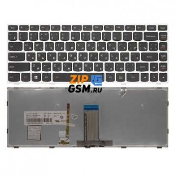 Клавиатура ноутбука Lenovo IdeaPad G40-30/G40-45/G40-70/G40-70m/Z40-70/Z40-75/G40-80 (черный/серебро)