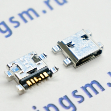 Разъем зарядки Samsung GT-I8160 Galaxy Ace 2 (micro USB) 6pin